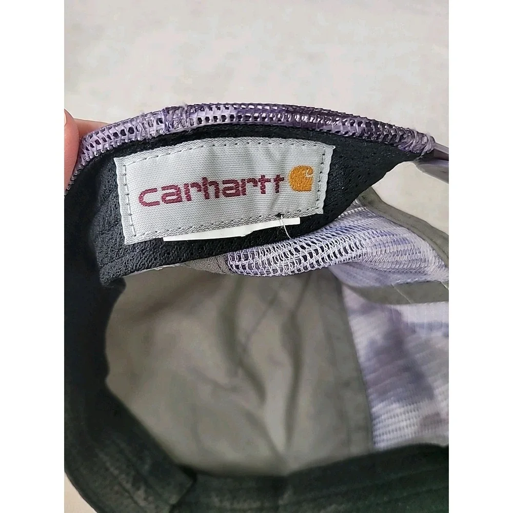 Carhartt Patch‎ Purple Camo Mesh Hat Cap Women's SnapBack Adjustable Logo